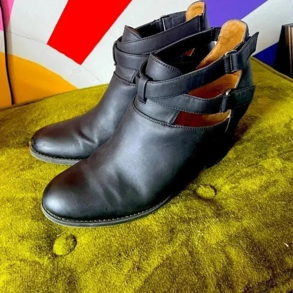 Natural soul black booties‎ Size 11 Super Cute! GUC! 008